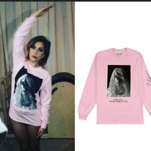 Lady Gaga Joanne World Tour Pink Long Sleeve Shirt